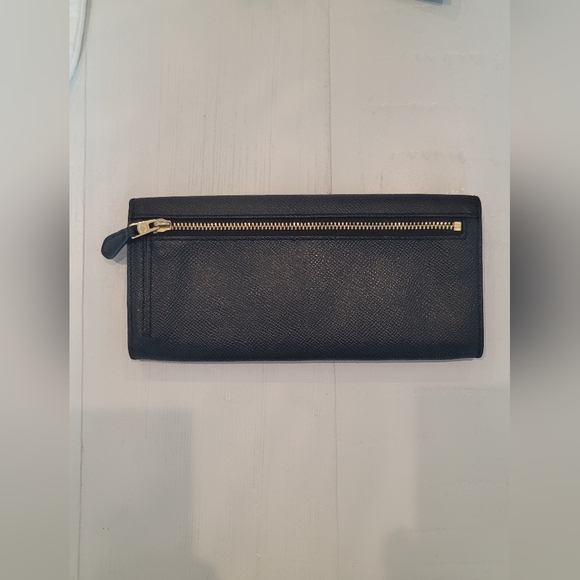 Coach Crossgrain Leather Envelope Wallet Black - Picture 6 of 13